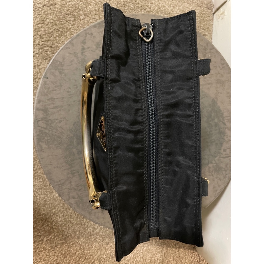 Prada Nylon Metal Handle Bag - Picture 12 of 14
